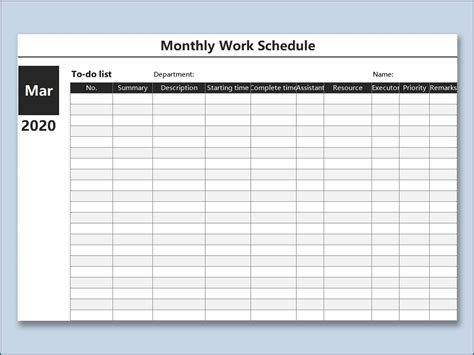 Free Printable Blank Work Schedules Free Printable A To Z Free Weekly