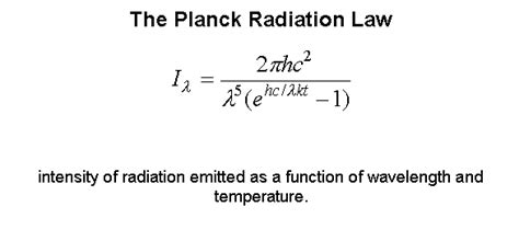 Why Plancks Formula For Black Body Radiation Is Used To Measure The