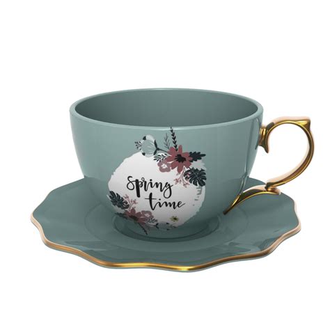 Spring Time Ceramic Cup Saucer Set Tea Cups Ceramic Teapot Candle