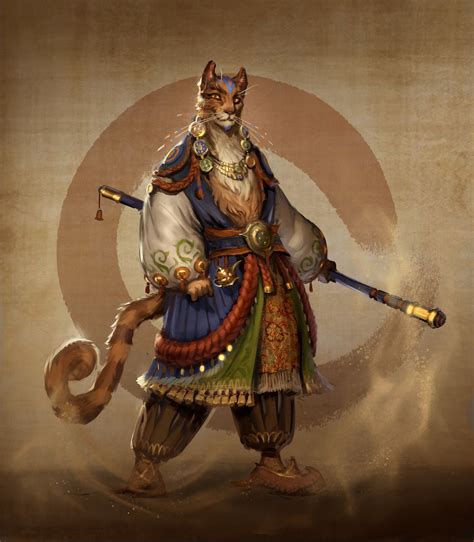 Tabaxi Monk Fantasy Character Design Dungeons And Dragons Characters