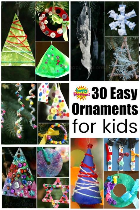 Look for ideas that are specially designed for little ones. 30 Easy Kids' Christmas Ornaments to Make at Home