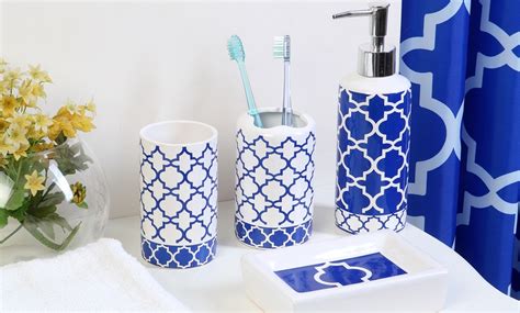 Bright Blue Bathroom Accessories Semis Online