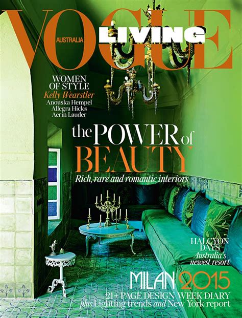 Interior Design Magazines Vogue Living July August 2015