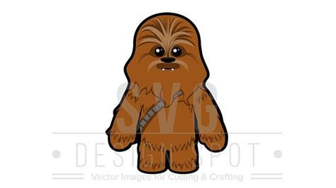 Star Wars Baby Chewbacca Svg Cute Chewie Wall Art Vector