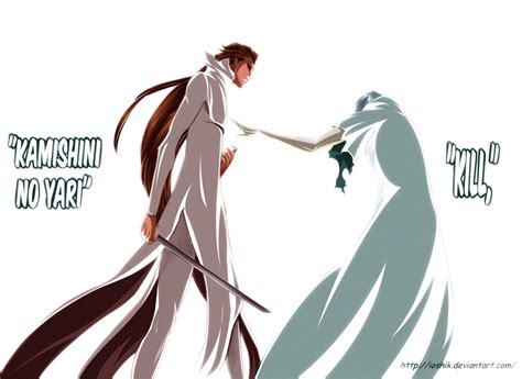 Gin And Aizen By Ioshik On Deviantart