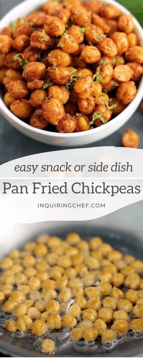 Pan Fried Crispy Chickpeas With Lime Inquiring Chef