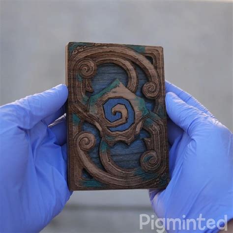 Wooden Hearthstone Card Video Hearthstone Dnd Crafts World Of