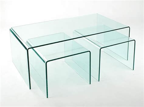 Bent glass console table 47 cad $359.99. Viva Modern Arch (Waterfall) Coffee Table Nest End Table ...