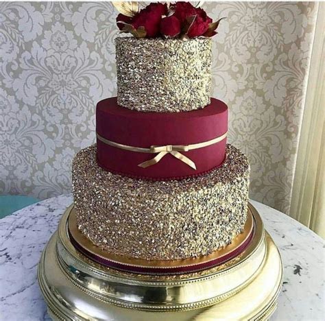 Another year older and hereby another year closer to retirement :joy: Cake - Burgundy Wedding #2818962 - Weddbook