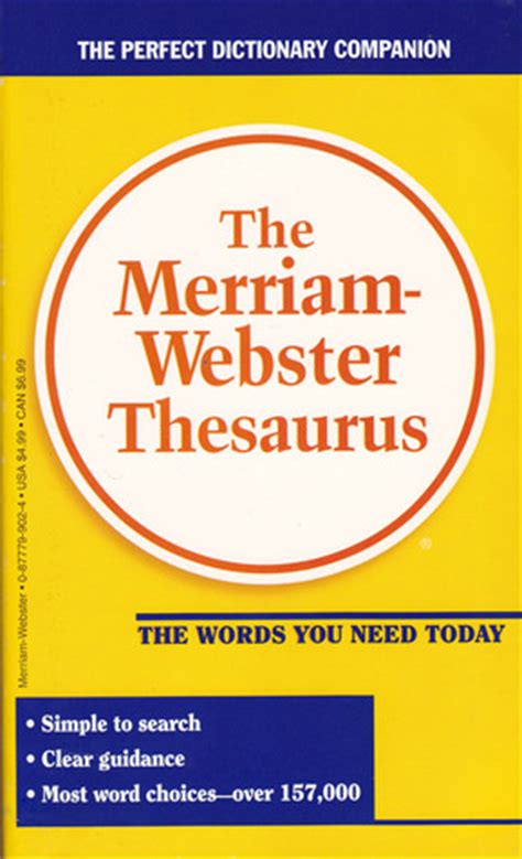The Merriam-Webster Thesaurus by Merriam-Webster