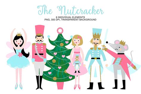 Nutcracker Clipart Christmas Ballet Christmas Watercolor Nutcracker