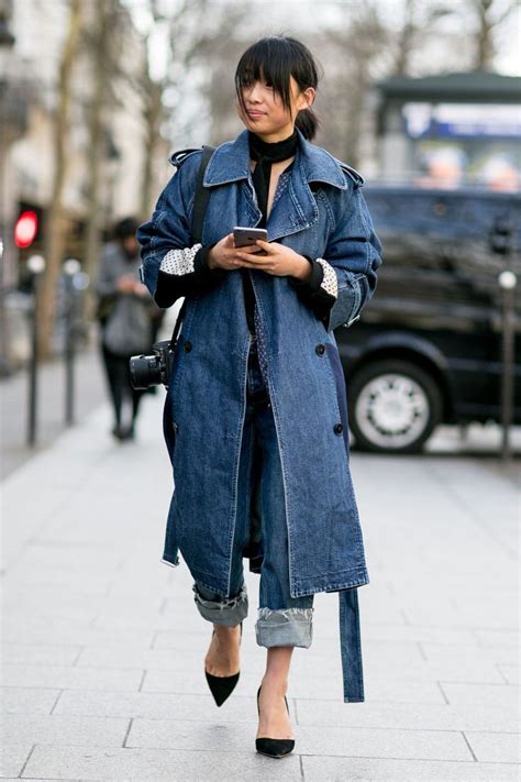 The Best Street Style Looks From Paris Fashion Week Aw 2016 Denim