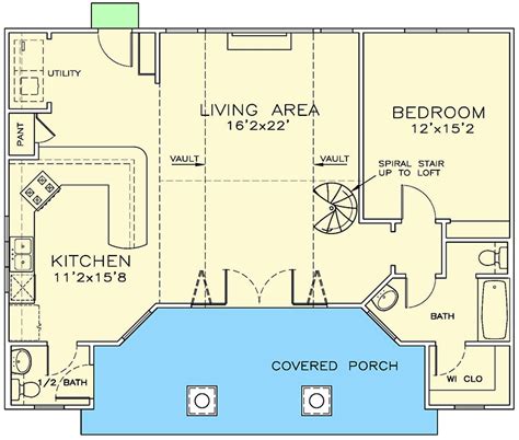 Enjoy this varied collection as we show you home designs in all sizes and styles — all on if you're just starting out and you'd like to build from floor plans that will let you stay in one home for decades, you've come to the right selection! Tiny House or One Bedroom Guest House - 530021UKD ...