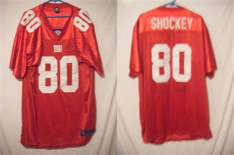 Jeremy Shockey Mens Size 58 New York Giants Red Alternate Jersey Sewn