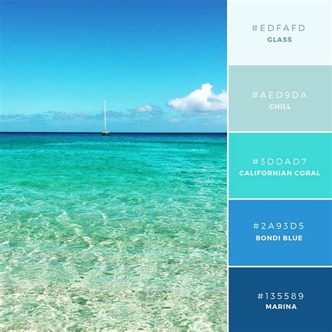 Color palette 6 Aqua Color Palette, Brand Color Palette, Blue Color