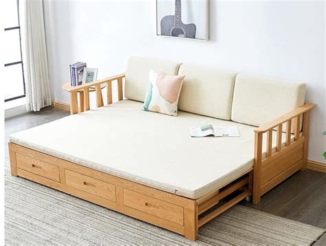 Modern Brown 6x5 Wooden Sofa Cum Bed For Home At Rs 30000 In