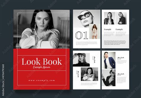 Lookbook Fashion Magazine Stock Template Adobe Stock