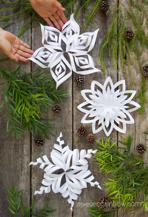 Make 3d Paper Snowflakes 3 Free Templates 3d Paper Snowflakes