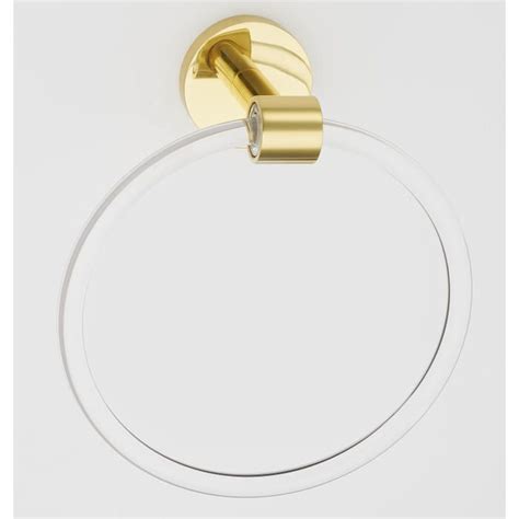 Not sure how to take the space from plain bathroom to tranquil spa? Contemporary Acrylic Bath Towel Ring in 2020 | Unlacquered ...