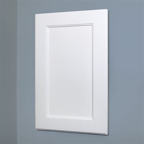 14x24 White Shaker Style Recessed Medicine Cabinet With No Mirror By