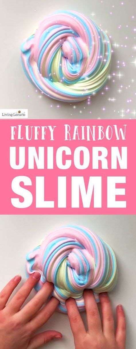 Rainbow Unicorn Fluffy Slime Recipe Recipe Fun Crafts For Kids