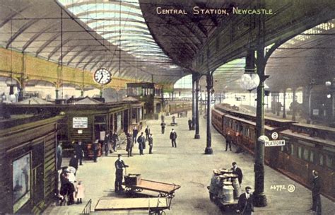 Transpress Nz Inside Newcastle On Tyne Station 1900s