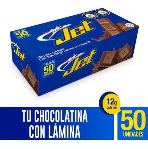 Chocolatina Jet Leche Plegadiza X 50 Un Kg A 555 Mercadolibre