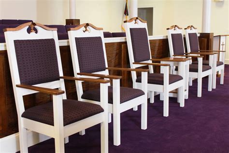 Pastor Chairs Designed To Complement The Pulpit Area