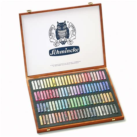 Schmincke Wooden Boxed Set Of 100 Pastels Soft Pastel Sets Pastels