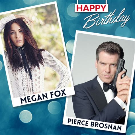 Heres Wishing Megan Fox And Pierce Brosnan A Very Happybirthday Pierce Brosnan Megan Fox