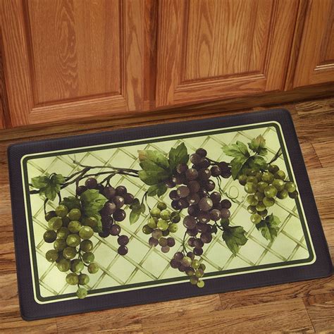 This designer door mat has a flocked fiber surface for fine scraping of shoes. Tuscany Memory Foam Anti-Fatigue Kitchen Floor Mat 18" x ...