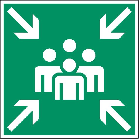 Meeting Point Safety Signs Clip Art Library
