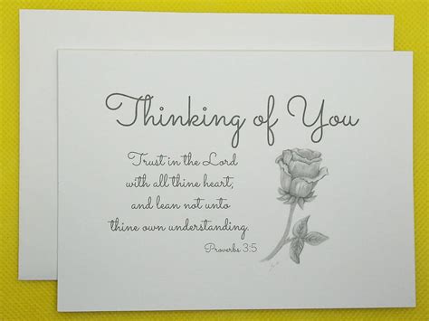 Thinking Of You Card Blank Cards Greeting Cards Pe