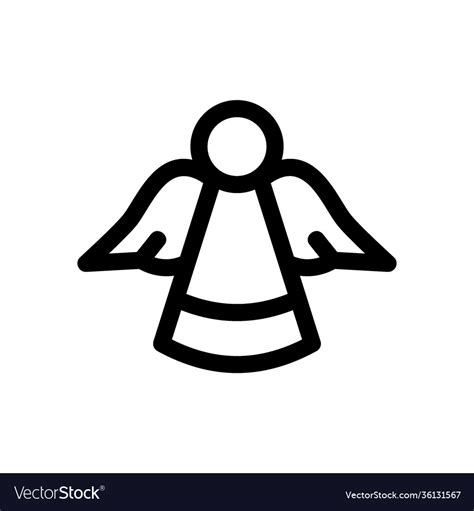 Angel Icon Or Logo Isolated Sign Symbol Royalty Free Vector