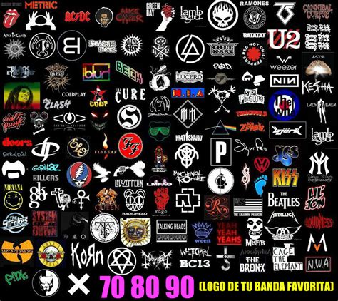 70 80 90 70 80 90 Conoces El Logo De Tu Banda De Rock Favorita