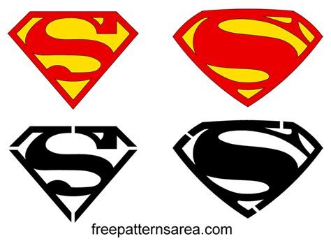 Superman Symbol Logo Vectors Freepatternsarea Superman Symbol