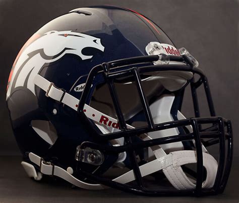 Custom Denver Broncos Nfl Riddell Speed Authentic Football Helmet