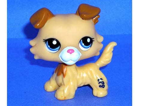 Littlest Pet Shop Rare Golden Collie Dog 2452 New Lps Puppy Ebay
