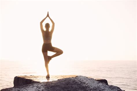 Canva Woman Doing Yoga Pose Facing Sea Cathy Council