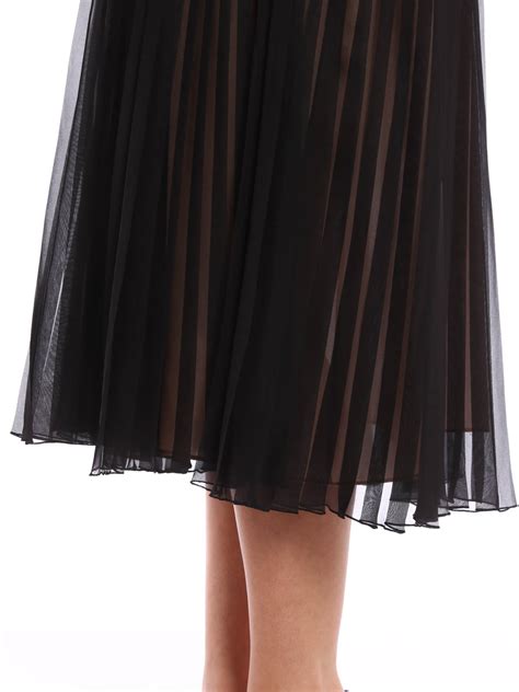 Knee Length Skirts And Midi Gucci Pleated Silk Skirt 427018zga351677