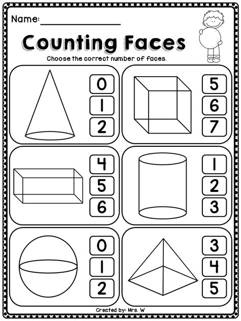 3d Shapes Shapes Worksheet Kindergarten Kindergarten Geometry