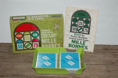 Vintage Mille Bornes French Card Game Parker By Junkyardelves Parlor