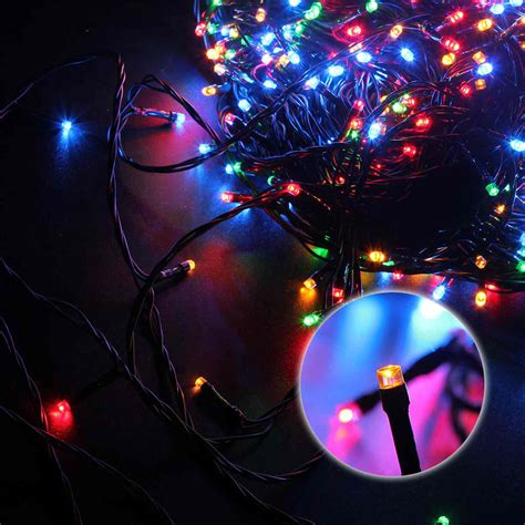 Luci Di Natale 600 Led 54 Metri Albero Illuminazione Multicolore Rgb