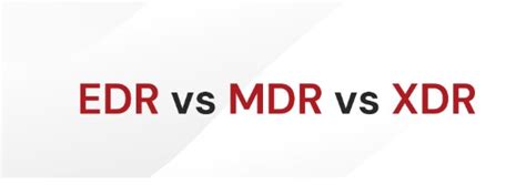 What Is Edr Vs Mdr Vs Xdr Differences Of Edr Vs Mdr Vs Xdr