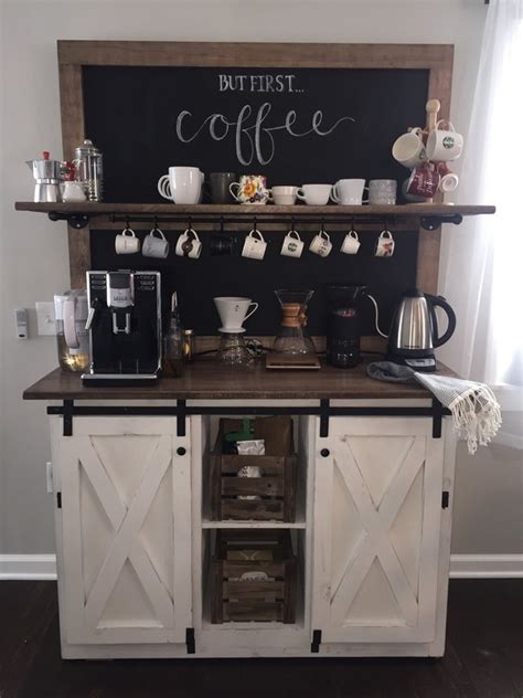 You can keep things simple with some surface space and perhaps a shelf or drawer. 15 Great Home Coffee Station Ideas for Your Morning Buzz ...