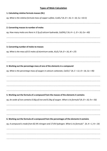 1) how many moles are in 25.0 grams of water? Mole Calculations Practice Worksheet Answers - Nidecmege
