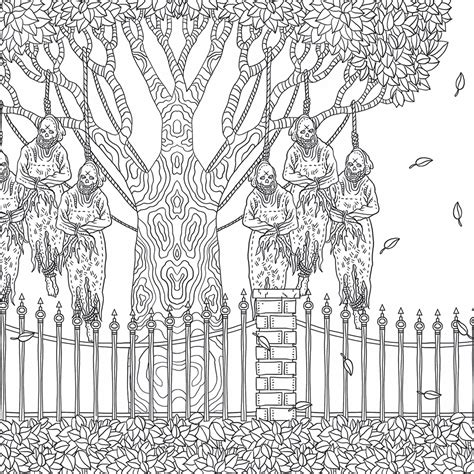 The Beauty Of Horror Coloring Book Preview 5