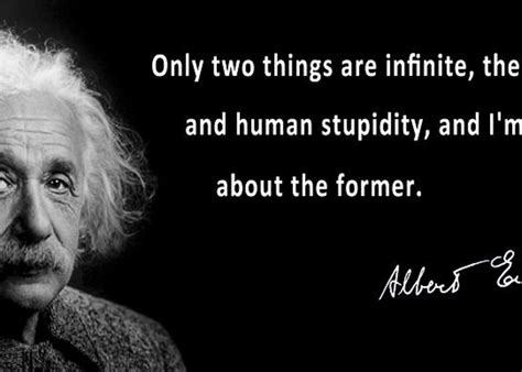Albert Einstein Speaks About Human Stupidity Greeting Card For Sale By