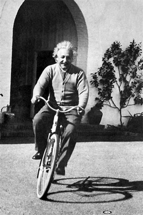 Albert Einstein Riding Bicycle 1933 Vintage Everyday