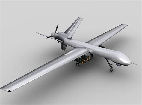 Predator b uav extended range conducts first flight with long wings upgrade defencetalk. MQ 9 UAV Predator Reaper Drone 3D model | CGTrader